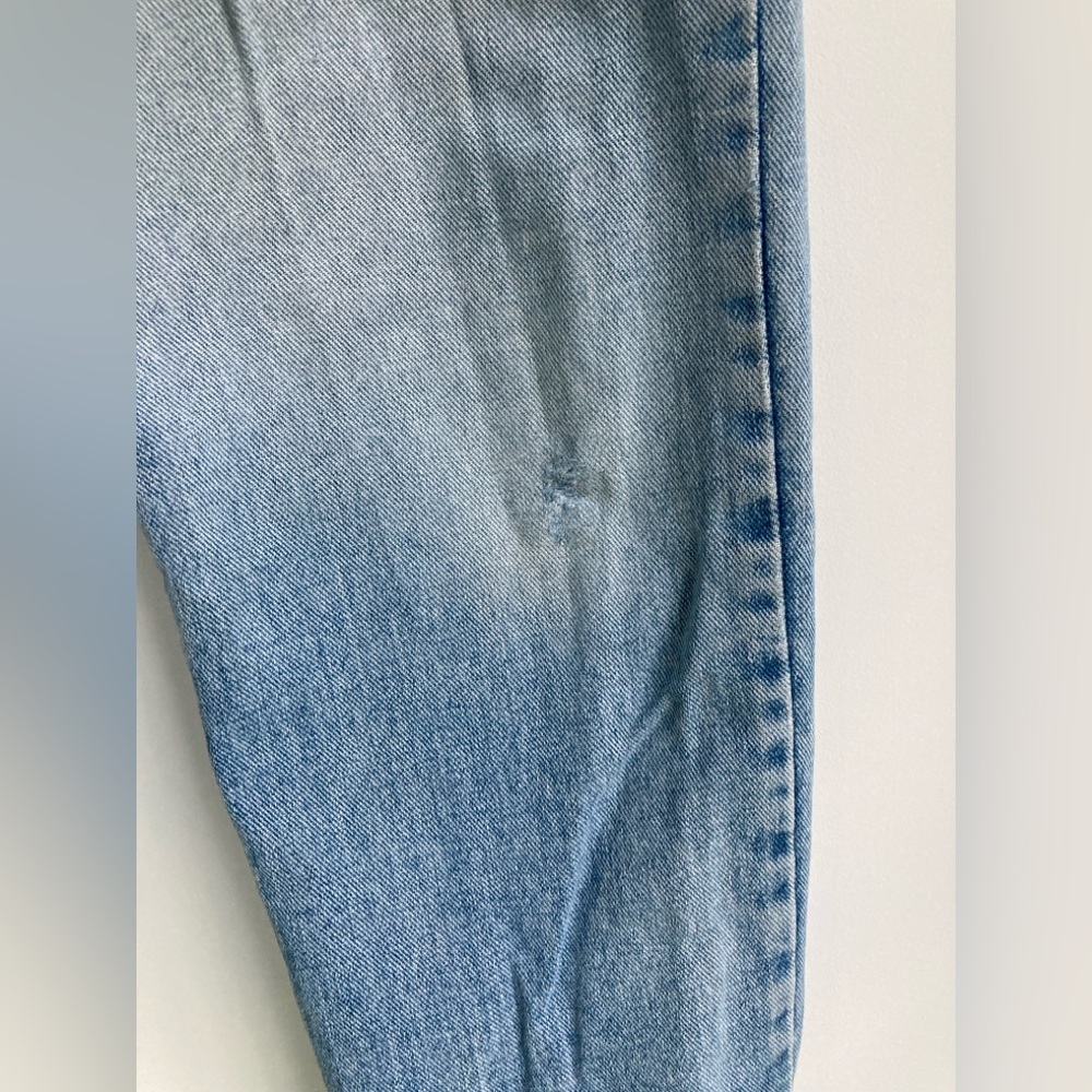 Gap Blue Jeans Button Fly, Straight Leg, Sz 8 Long, Vintage 90s - Picture 5 of 11